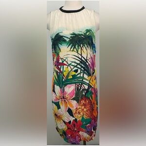 Shaida Parides Tropical Floral Print Dress